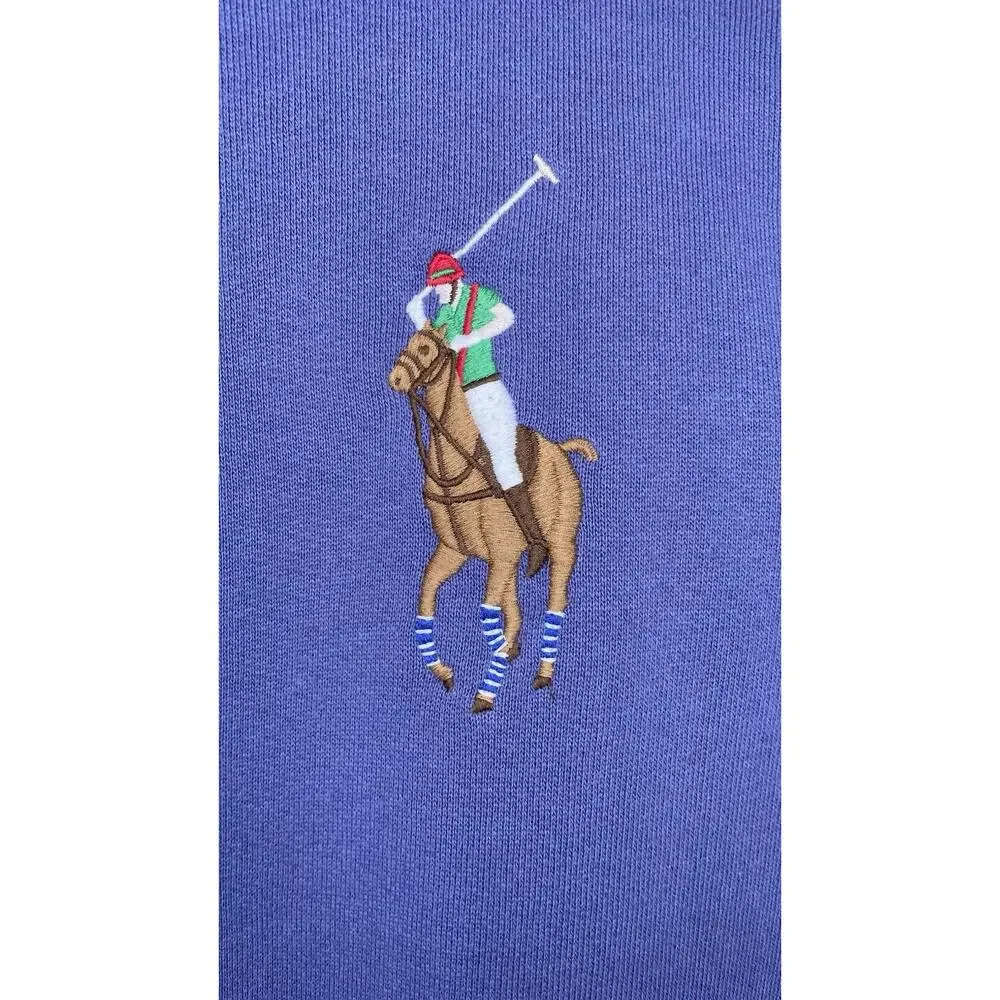 Polo Ralph Lauren Big Pony Hoodie Preppy Classic Sweatshirt  Purple Women's S - Picture 2 of 13